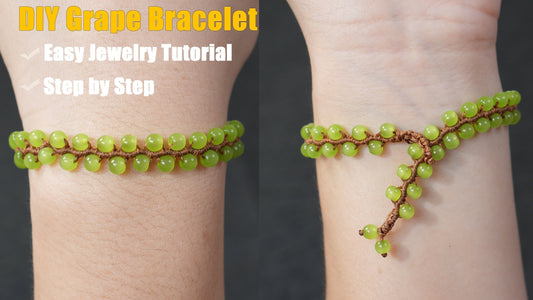 DIY Grape Bracelet Tutorial