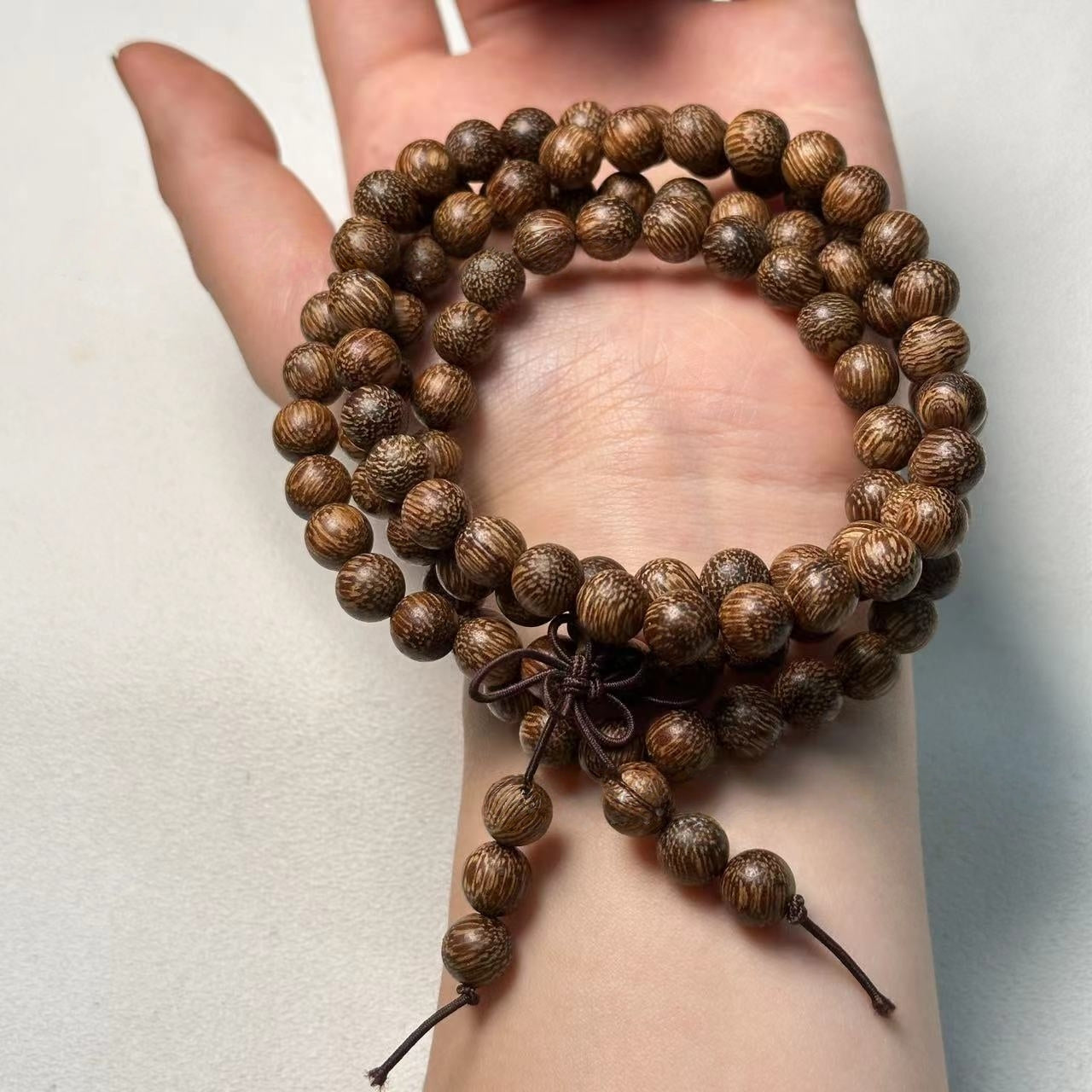 8mm Vietnamese Agarwood 108-Beads Bracelet - Authentic Chenxiang Beaded Bracelet for Men & Women