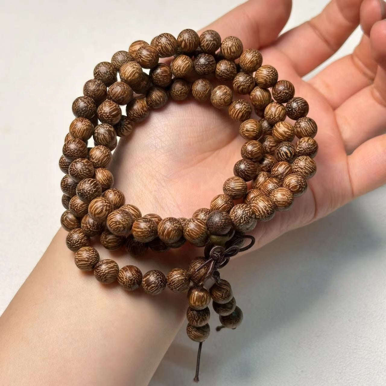 8mm Vietnamese Agarwood 108-Beads Bracelet - Authentic Chenxiang Beaded Bracelet for Men & Women