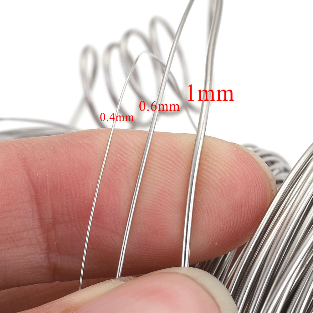 10 Meters Solid Stainless Steel Wire - Thin Beading Wire for DIY