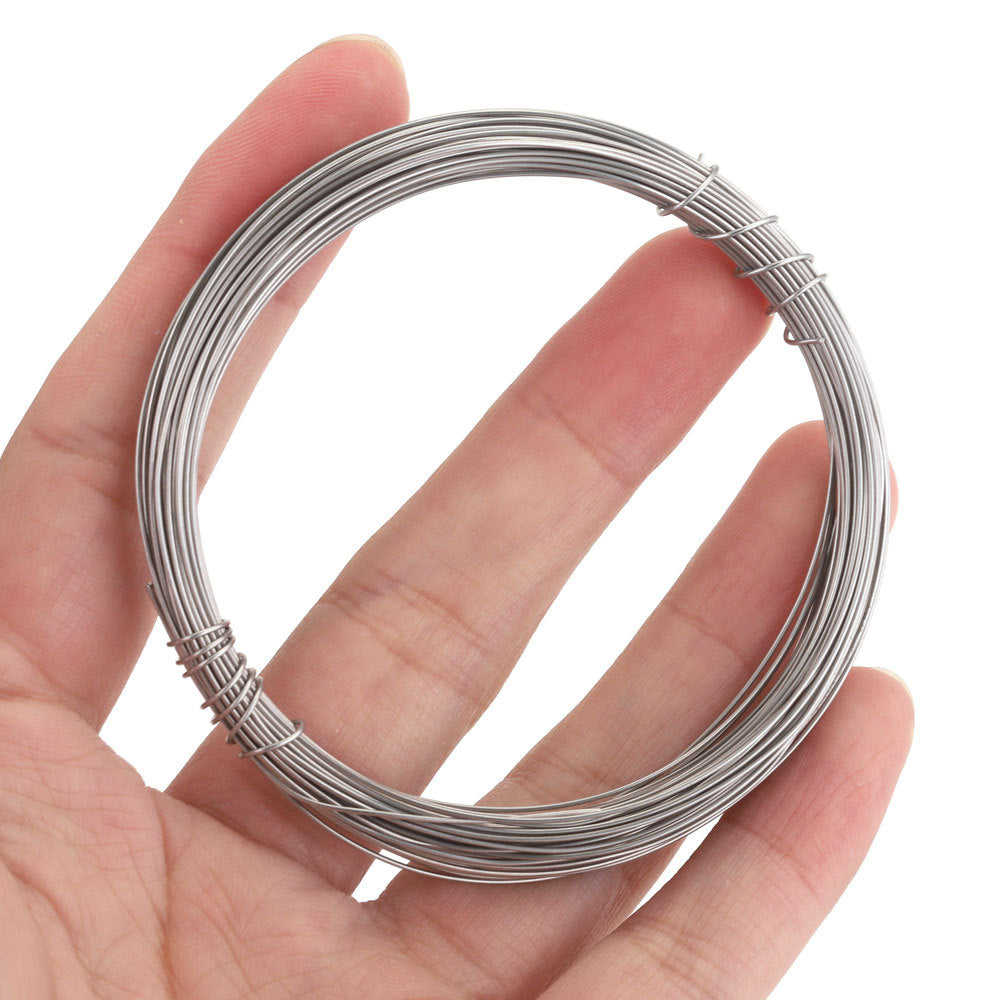10 Meters Solid Stainless Steel Wire - Thin Beading Wire for DIY