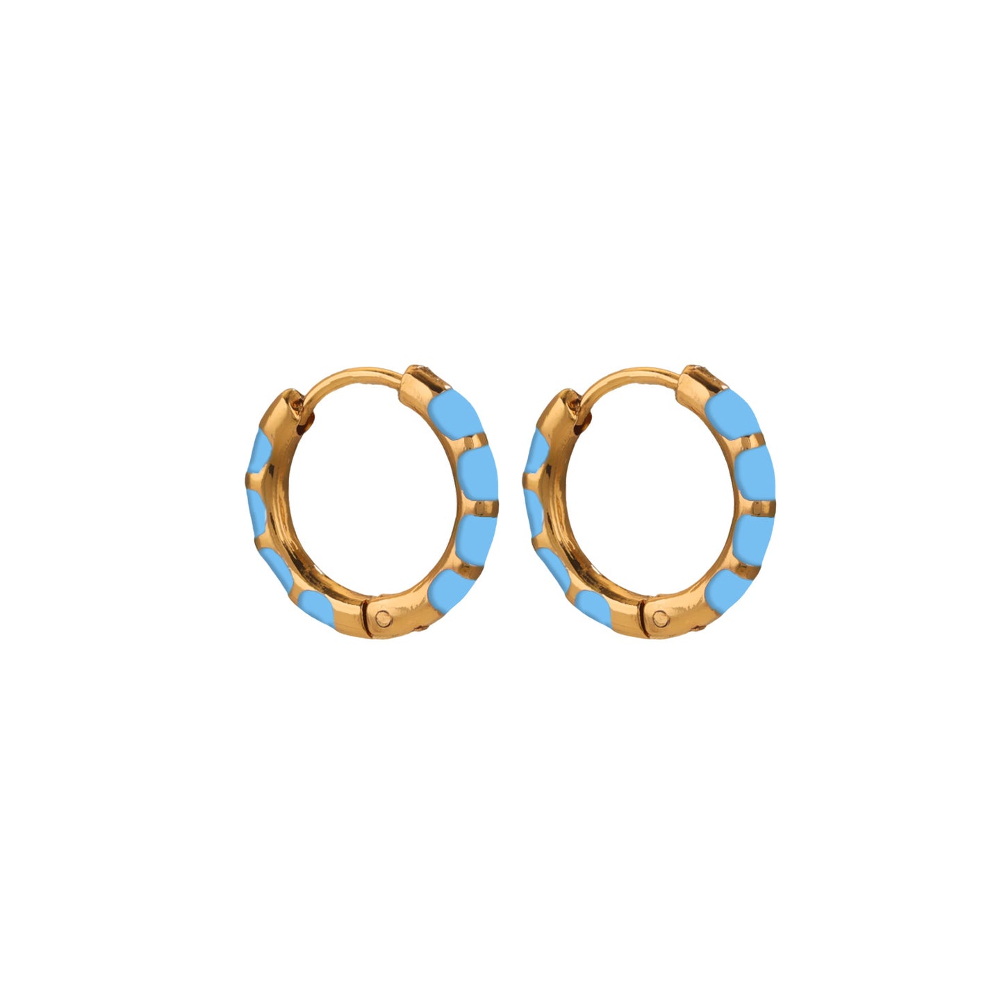 Enamel Color Hand-Dropped Ear Clips - Stainless Steel & Titanium Steel | Classic Cute Women's Earrings
