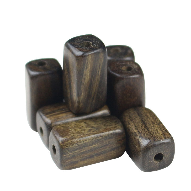 6.5x13mm Sapele Wood Beads, Rectangular DIY Bracelet Beads, Jewelry Making Supplies