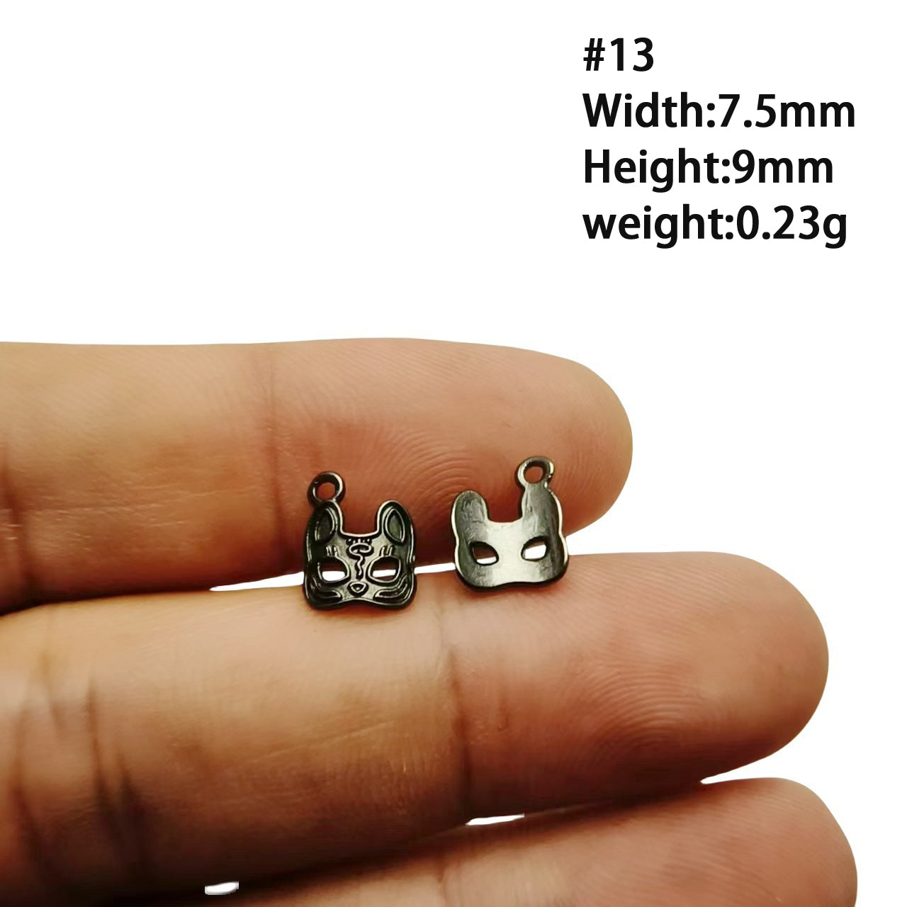 A Series of Charm 4: 10PCS Dark Gothic Black Flower Animal Pendants, Vintage Charm for DIY Jewelry, Retro Dark Style Pendant for Necklace or Earrings