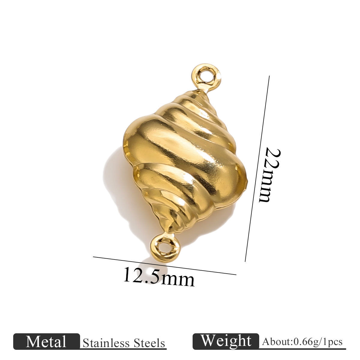 10PCS Stainless Steel Double-Hole Connector| Heart & Star Shapes | DIY Jewelry Connectors for Bracelets & Necklaces