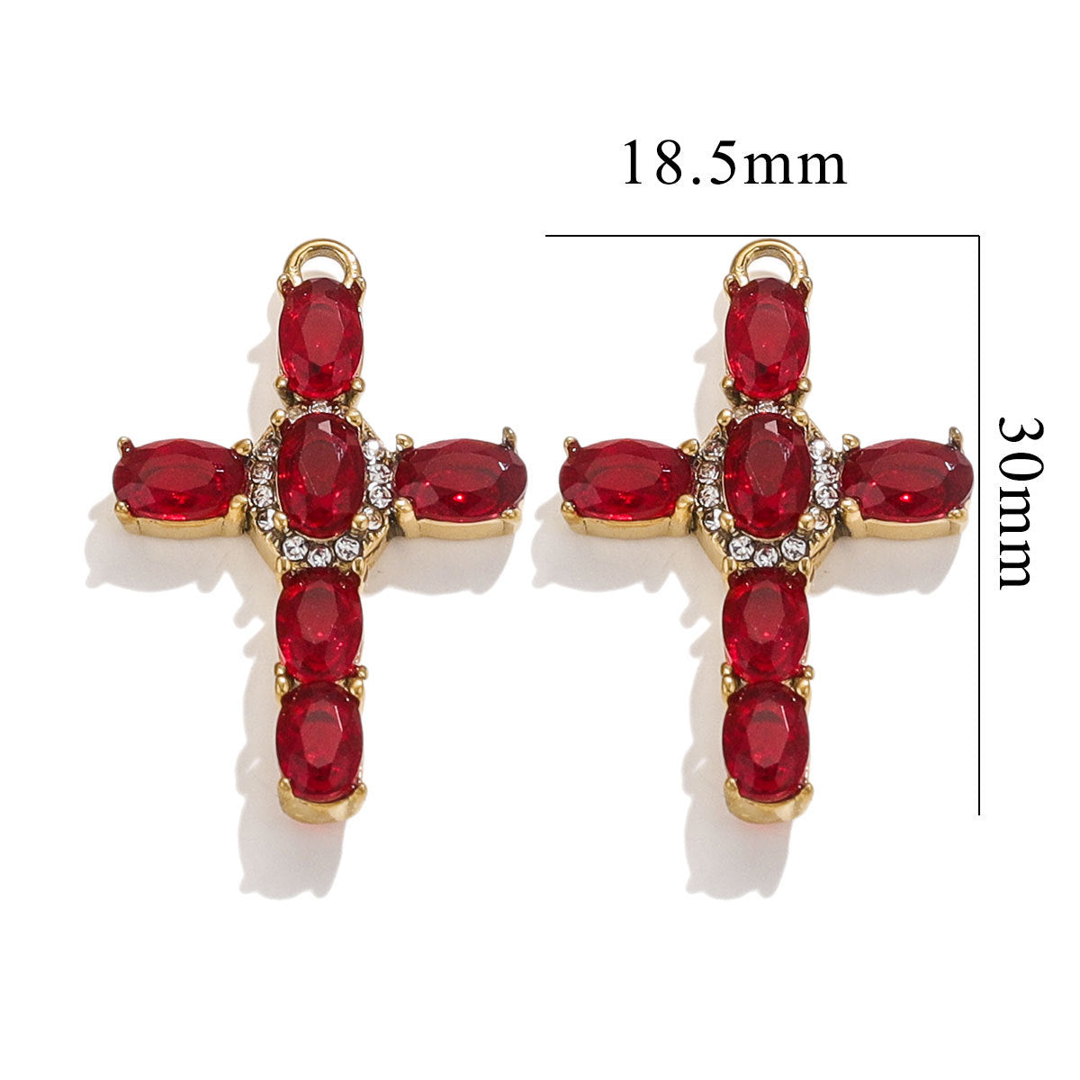 Exquisite Cross Pendant | Premium Stainless Steel (Titanium Steel) Plated 18K Gold, Elegant Religious Jewelry for Daily Wear