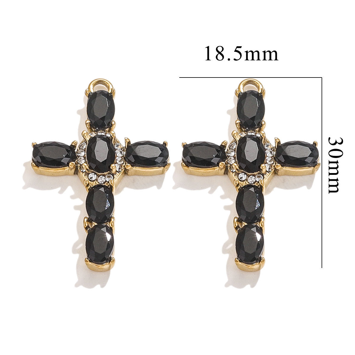 Exquisite Cross Pendant | Premium Stainless Steel (Titanium Steel) Plated 18K Gold, Elegant Religious Jewelry for Daily Wear