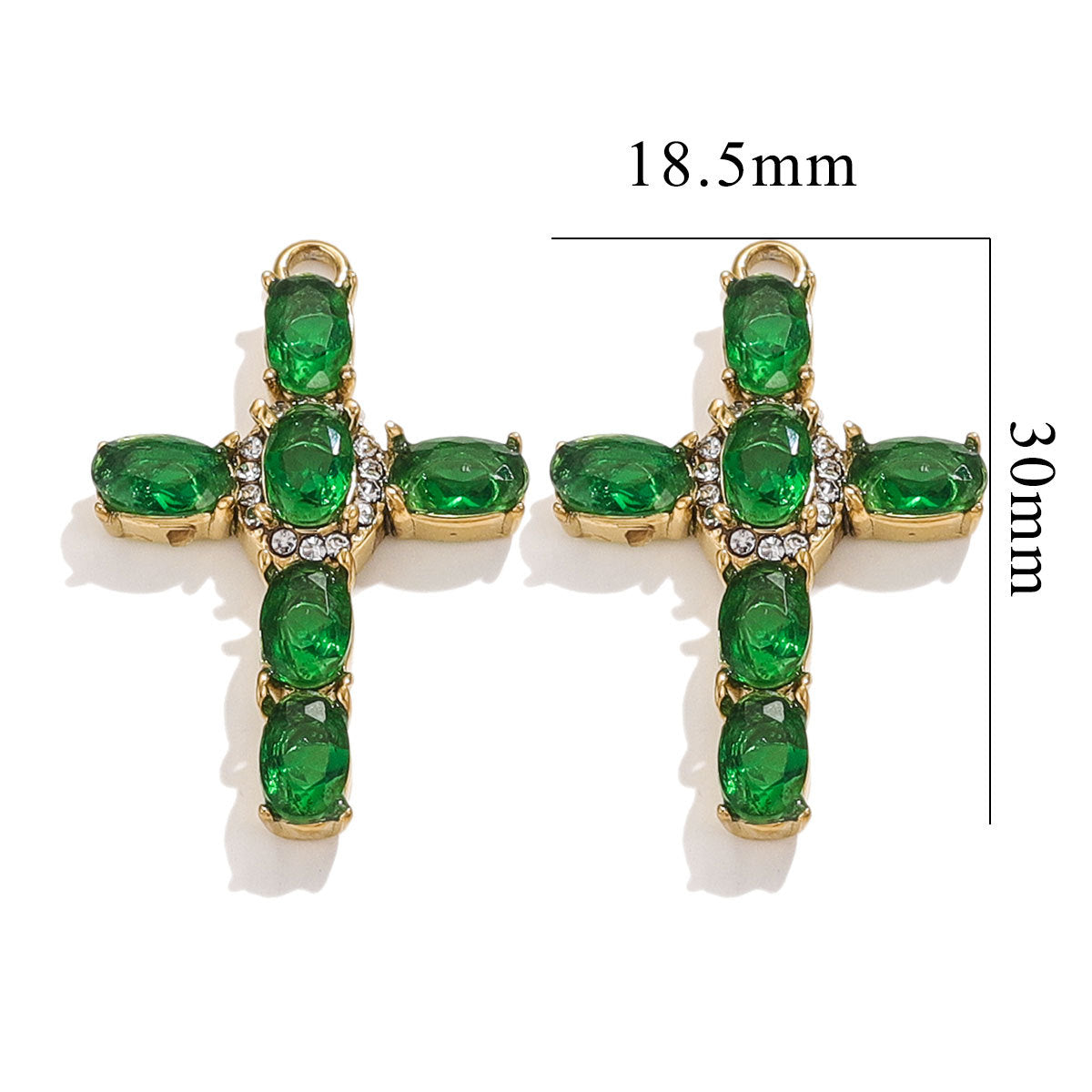 Exquisite Cross Pendant | Premium Stainless Steel (Titanium Steel) Plated 18K Gold, Elegant Religious Jewelry for Daily Wear