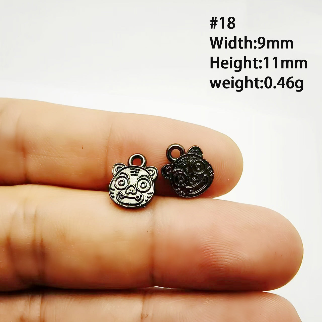 A Series of Charm 4: 10PCS Dark Gothic Black Flower Animal Pendants, Vintage Charm for DIY Jewelry, Retro Dark Style Pendant for Necklace or Earrings