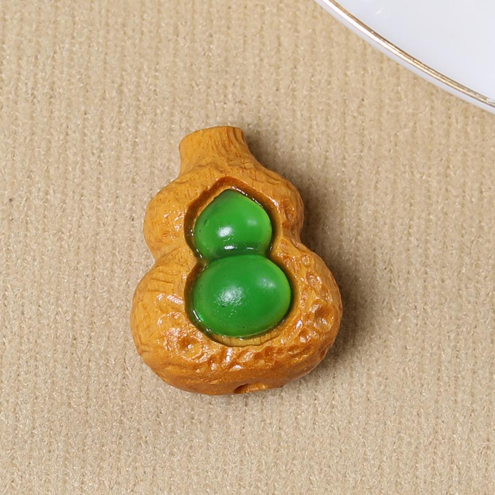 Agarwood Gourd Beads 22x17x12mm, Natural Wood Spacer Beads for DIY Bracelets & Mala Jewelry Making