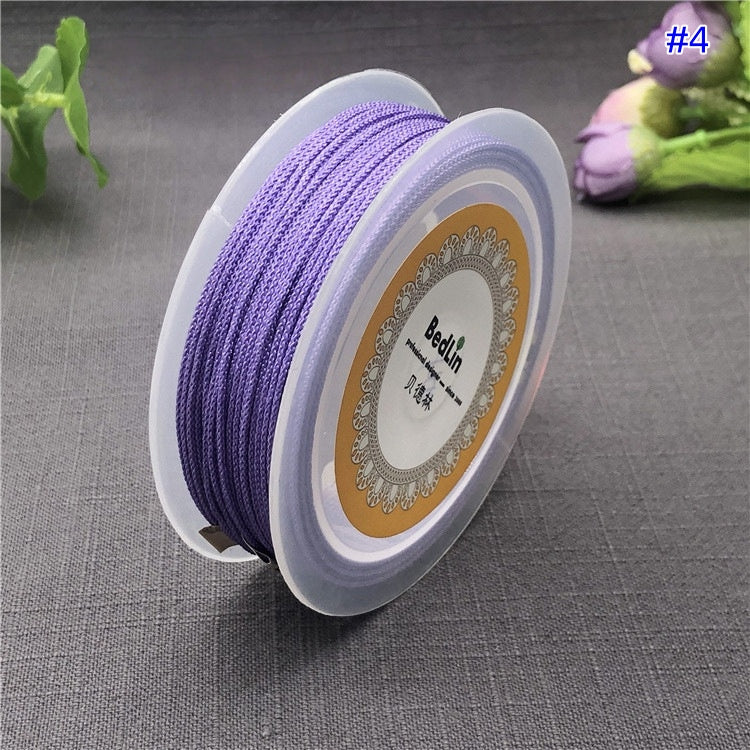 2.0mm BedLin Braided Cord for DIY Necklace, Pendants, and Beaded Jewelry – Ideal for Chinese Knotting and Hanging Straps-10 Meters