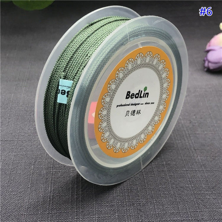 2.0mm BedLin Braided Cord for DIY Necklace, Pendants, and Beaded Jewelry – Ideal for Chinese Knotting and Hanging Straps-10 Meters