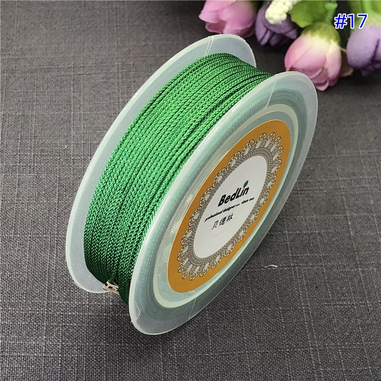 2.0mm BedLin Braided Cord for DIY Necklace, Pendants, and Beaded Jewelry – Ideal for Chinese Knotting and Hanging Straps-10 Meters