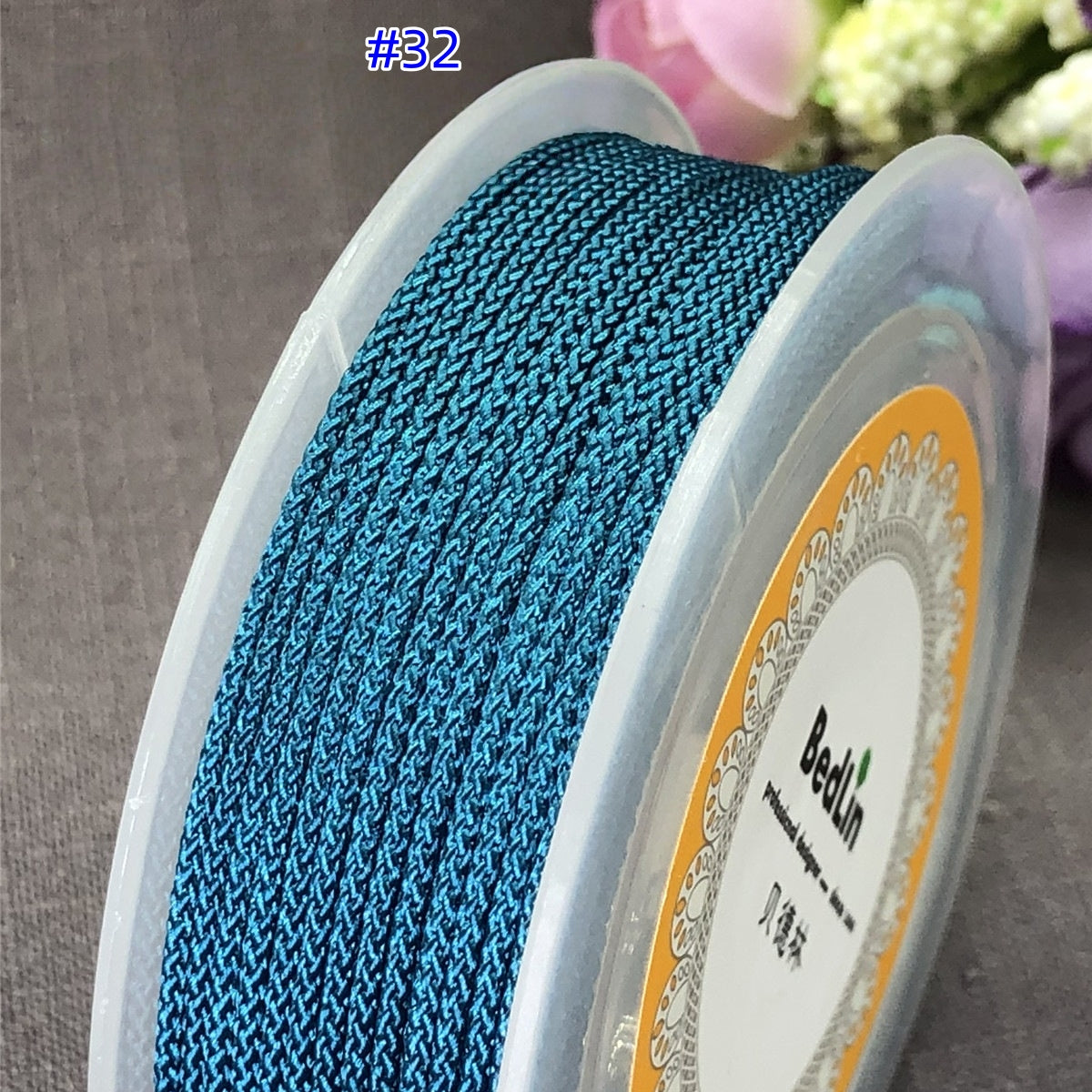 2.0mm BedLin Braided Cord for DIY Necklace, Pendants, and Beaded Jewelry – Ideal for Chinese Knotting and Hanging Straps-10 Meters