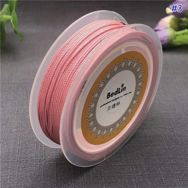 2.0mm BedLin Braided Cord for DIY Necklace, Pendants, and Beaded Jewelry – Ideal for Chinese Knotting and Hanging Straps-10 Meters