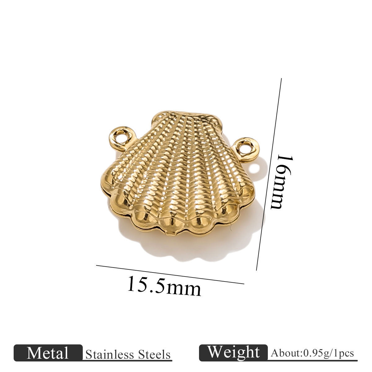 10PCS Stainless Steel Double-Hole Connector| Heart & Star Shapes | DIY Jewelry Connectors for Bracelets & Necklaces
