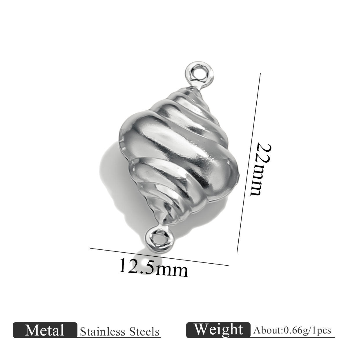 10PCS Stainless Steel Double-Hole Connector| Heart & Star Shapes | DIY Jewelry Connectors for Bracelets & Necklaces