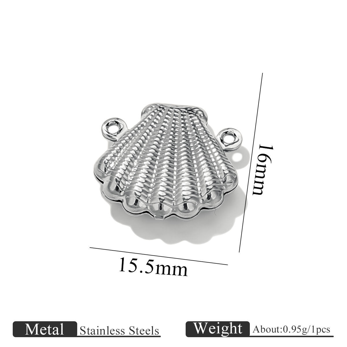 10PCS Stainless Steel Double-Hole Connector| Heart & Star Shapes | DIY Jewelry Connectors for Bracelets & Necklaces