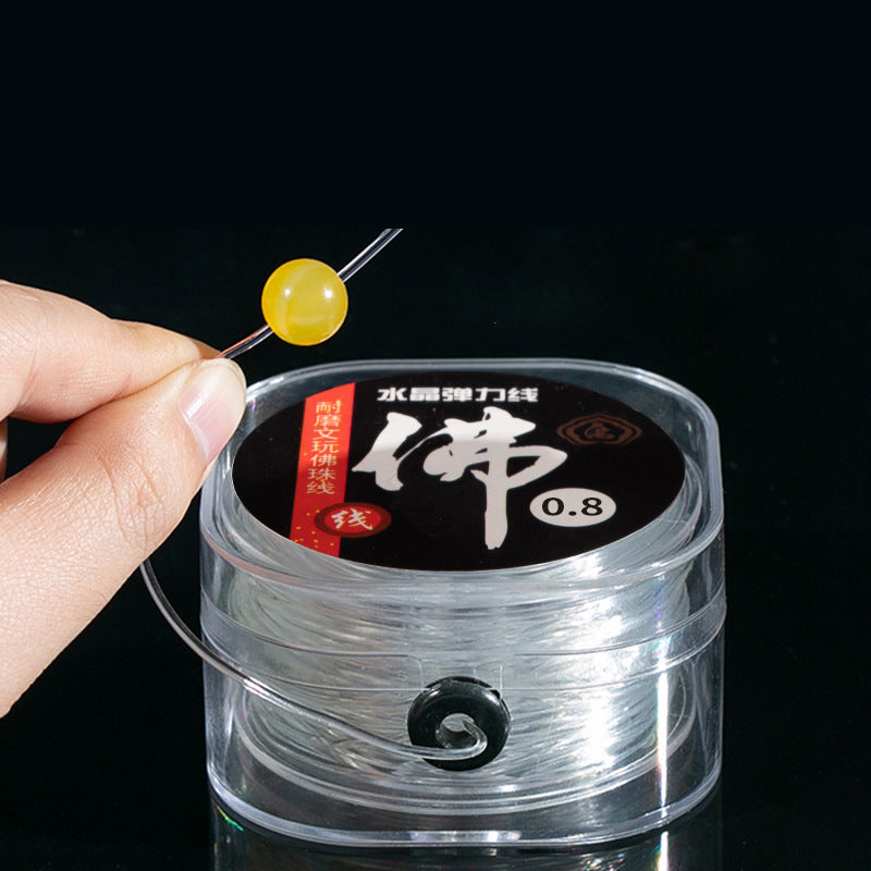 Clear Crystal Elastic Cord for Jewelry Making - Stretch Beading Thread for Bracelets, Necklaces & Crafts, Durable Transparent Elastic String
