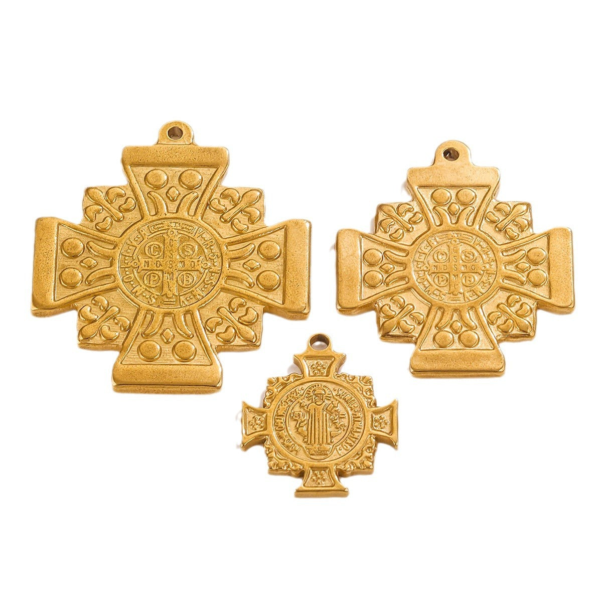 Stainless Steel Cross Queen Pharaoh Pendant - Unique Designed Statement Jewelry Charm for Necklaces
