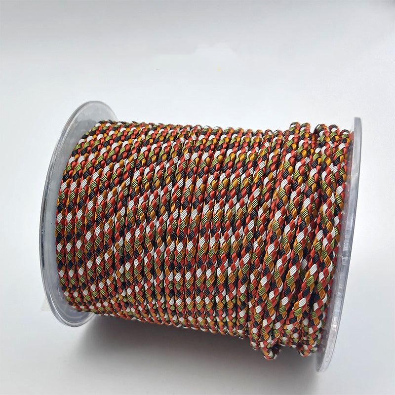 3mm Colorful Braided Stainless Steel Rope - Dainty Jewelry Handmade Bangle for Her (1 Meter)