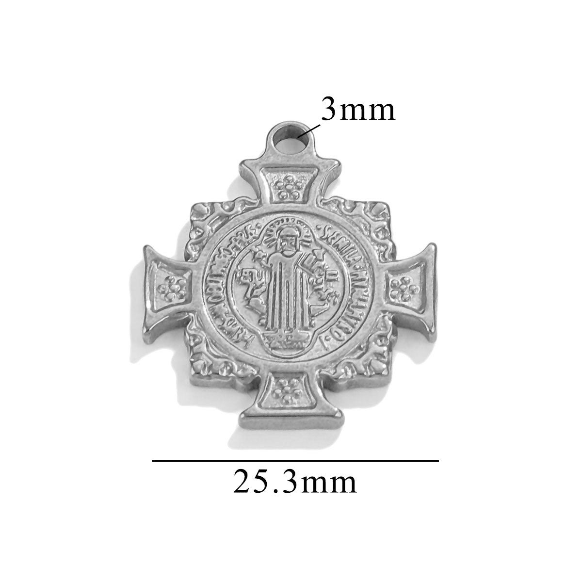 Stainless Steel Cross Queen Pharaoh Pendant - Unique Designed Statement Jewelry Charm for Necklaces