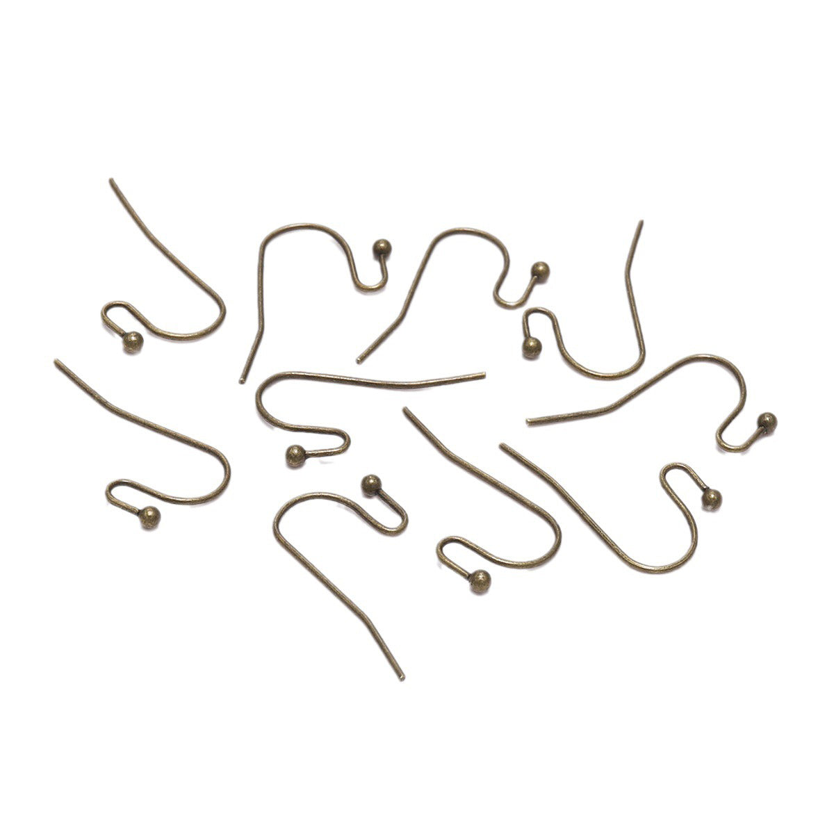 10 Pairs Vintage Brass Earring Hooks | DIY Jewelry Making Supplies