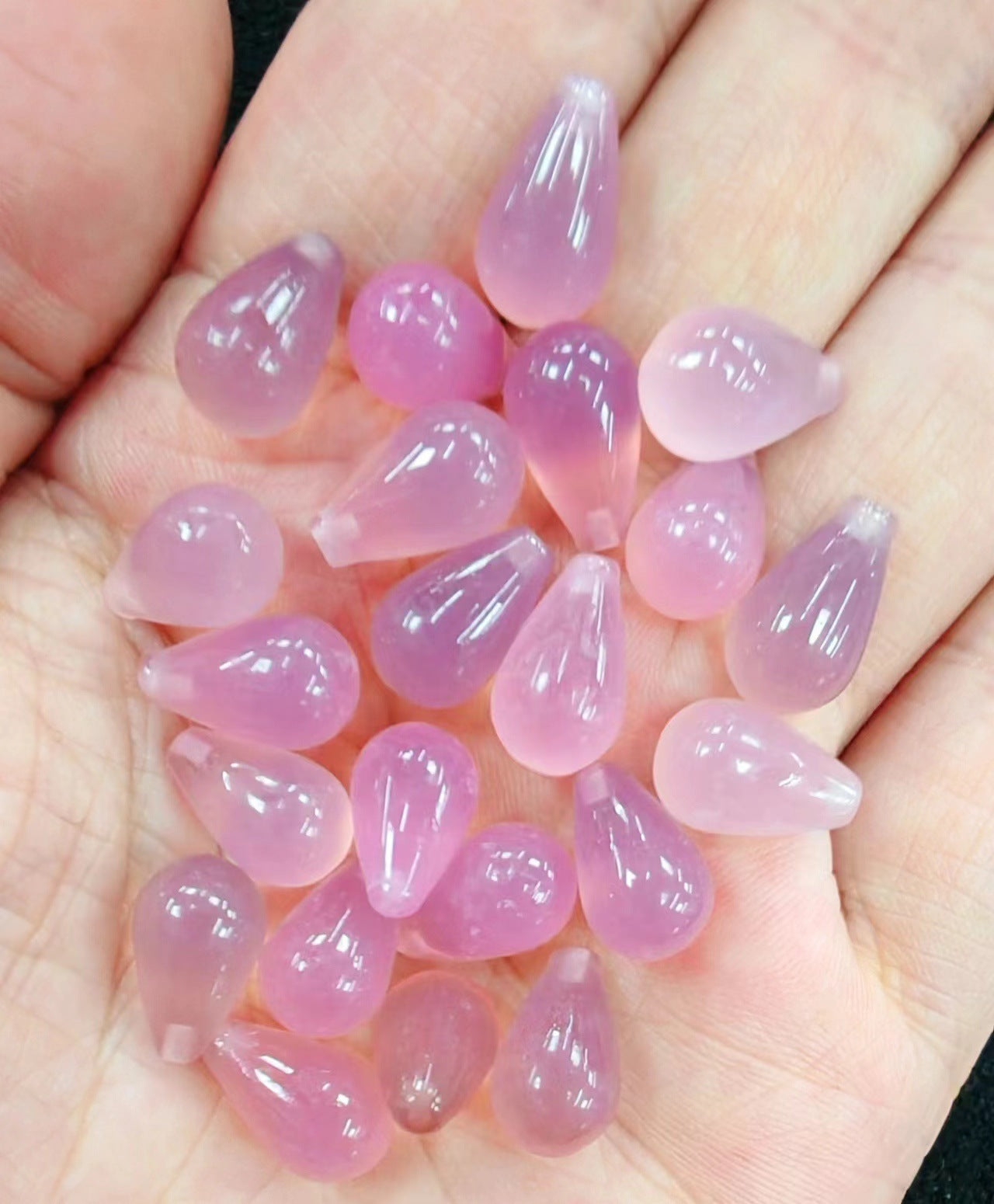 Natural Agate Teardrop Beads 8x12mm, Half Drilled Gemstone Beads, DIY Jewelry Making Supplies, Natural Stone Drop Beads for Earrings or Pendants