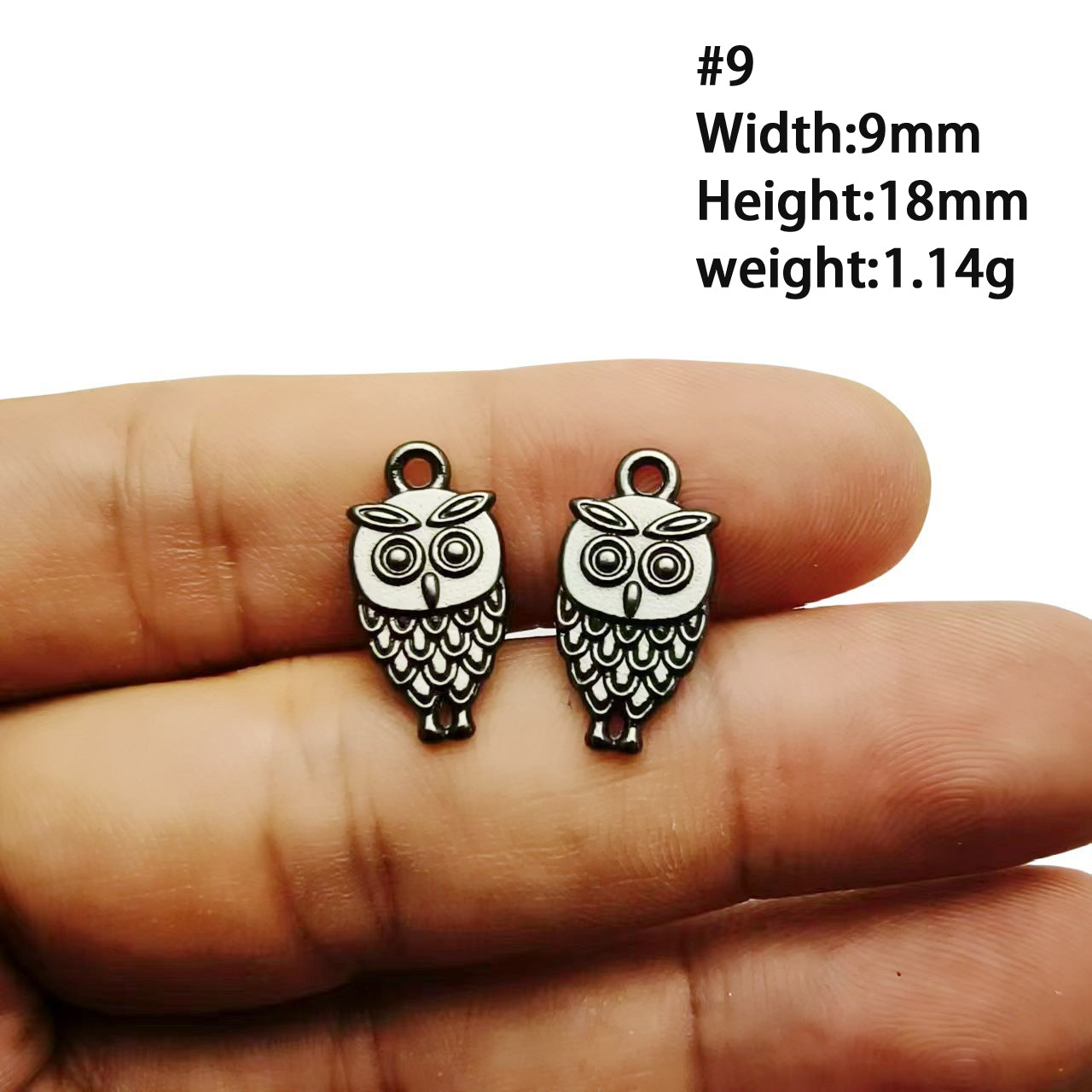 A Series of Charm 4: 10PCS Dark Gothic Black Flower Animal Pendants, Vintage Charm for DIY Jewelry, Retro Dark Style Pendant for Necklace or Earrings