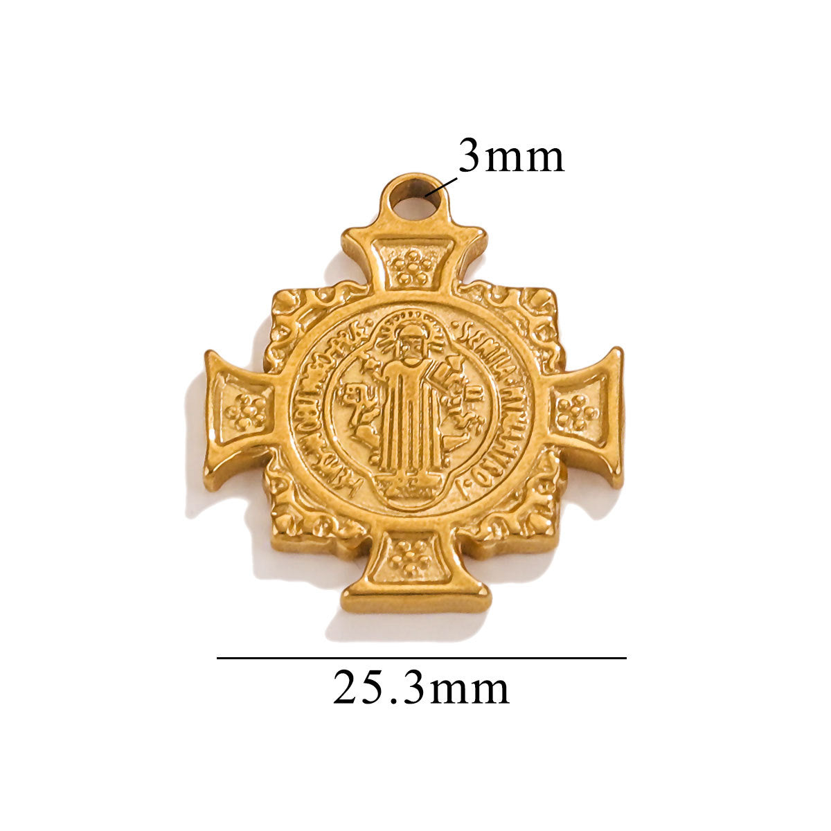 Stainless Steel Cross Queen Pharaoh Pendant - Unique Designed Statement Jewelry Charm for Necklaces