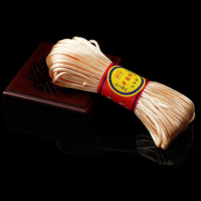 #002 - Line 6/7 (2/1.5mm) Chinese Knot Cord, Braided Pendant Red Rope Bracelet, Korean Thread, Handmade Diy Handmade Accessories, Material Jade Thread 20M