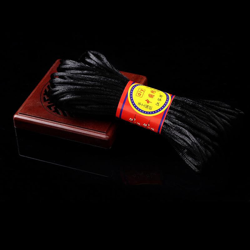 #002 - Line 6/7 (2/1.5mm) Chinese Knot Cord, Braided Pendant Red Rope Bracelet, Korean Thread, Handmade Diy Handmade Accessories, Material Jade Thread 20M
