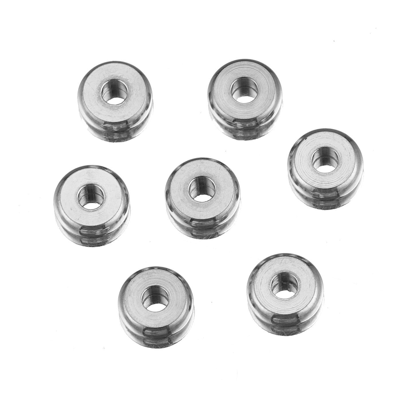 50PCS Stainless Steel Abacus Beads & Wheel Spacers | Versatile DIY Jewelry Components for Necklaces, Bracelets & Crafts