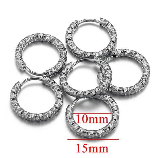 Women's Stainless Steel Circle Ear Hoops - Trendy Ear Accessories & DIY Earring Making Supplies