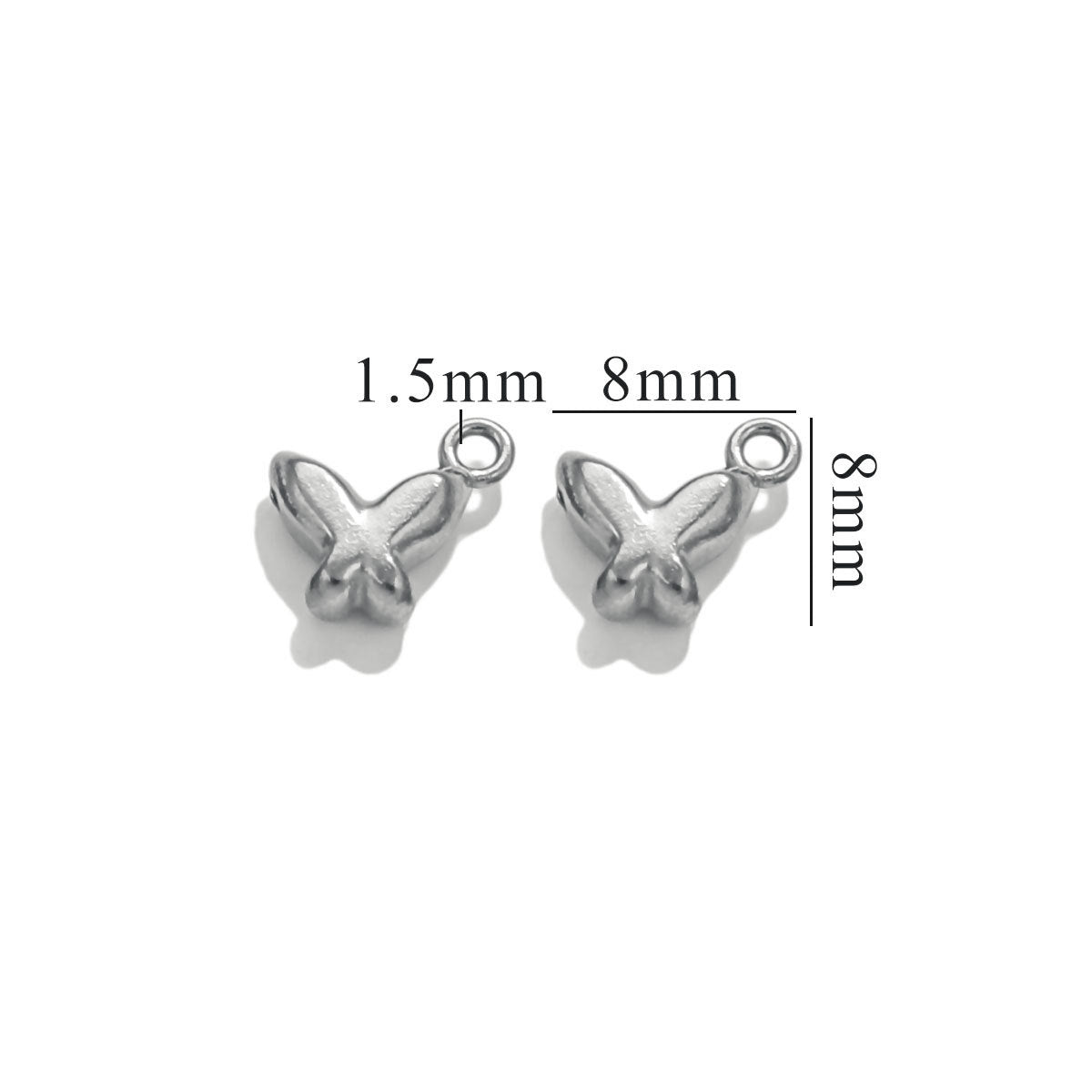 10PCS Stainless Steel Moon & Sun Mini Pendants | Cute Tiny Charms, Ideal Accessories for Necklaces & DIY Jewelry Making