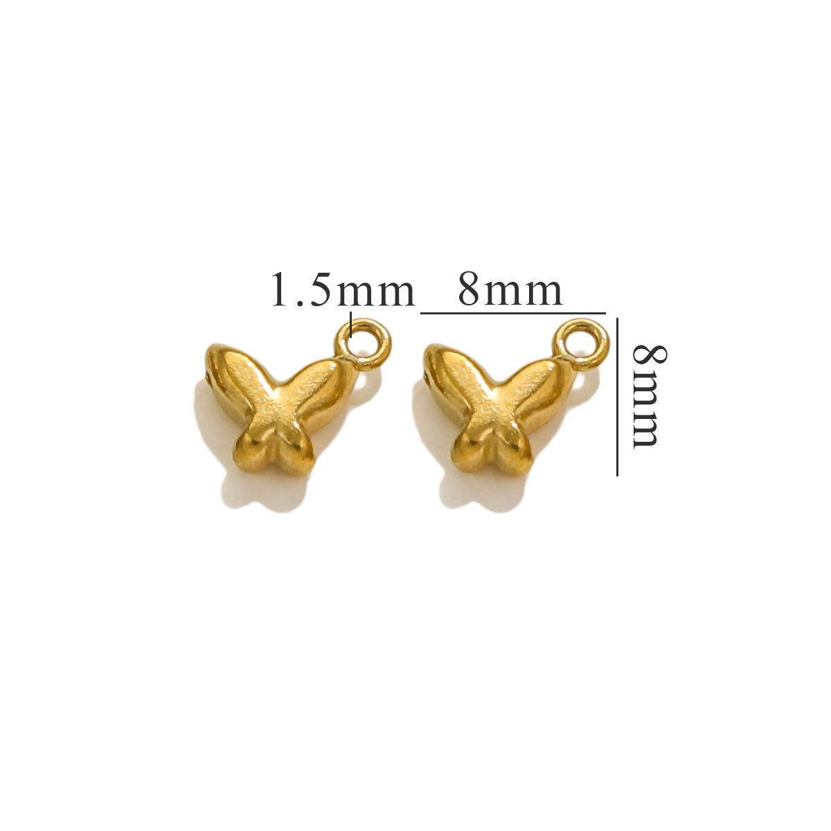 10PCS Stainless Steel Moon & Sun Mini Pendants | Cute Tiny Charms, Ideal Accessories for Necklaces & DIY Jewelry Making