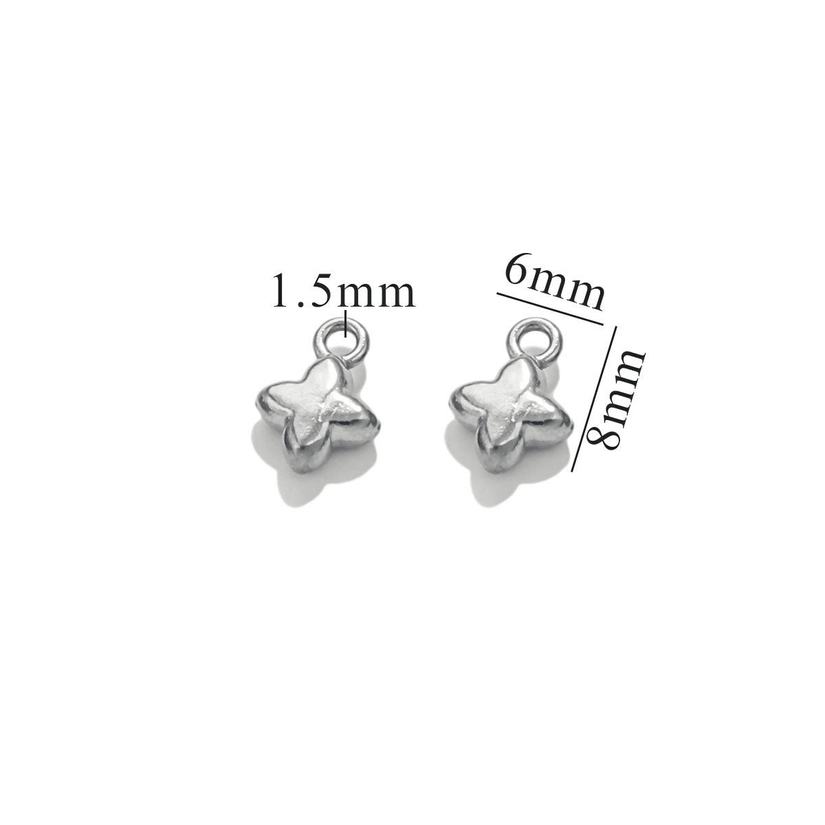 10PCS Stainless Steel Moon & Sun Mini Pendants | Cute Tiny Charms, Ideal Accessories for Necklaces & DIY Jewelry Making