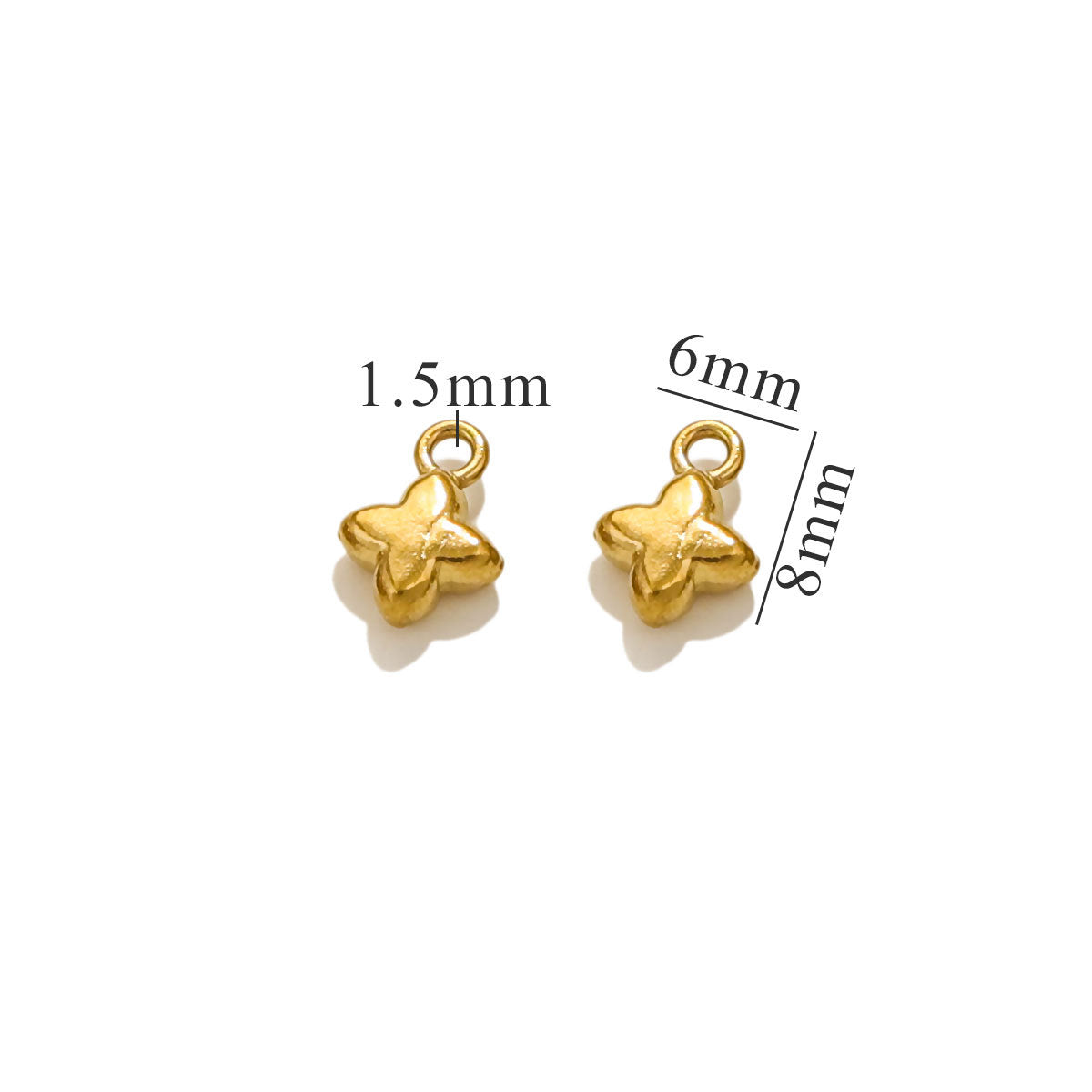 10PCS Stainless Steel Moon & Sun Mini Pendants | Cute Tiny Charms, Ideal Accessories for Necklaces & DIY Jewelry Making