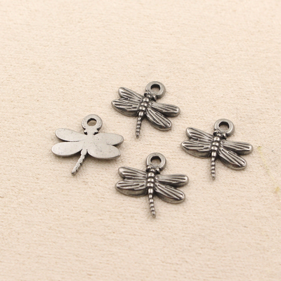 Stainless Steel Dragonfly Charm | Versatile DIY Pendant for Bracelets, Necklaces & Earrings, Jewelry Craft Supply