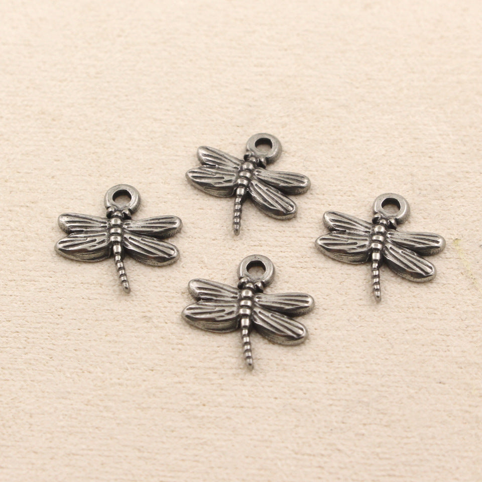 Stainless Steel Dragonfly Charm | Versatile DIY Pendant for Bracelets, Necklaces & Earrings, Jewelry Craft Supply