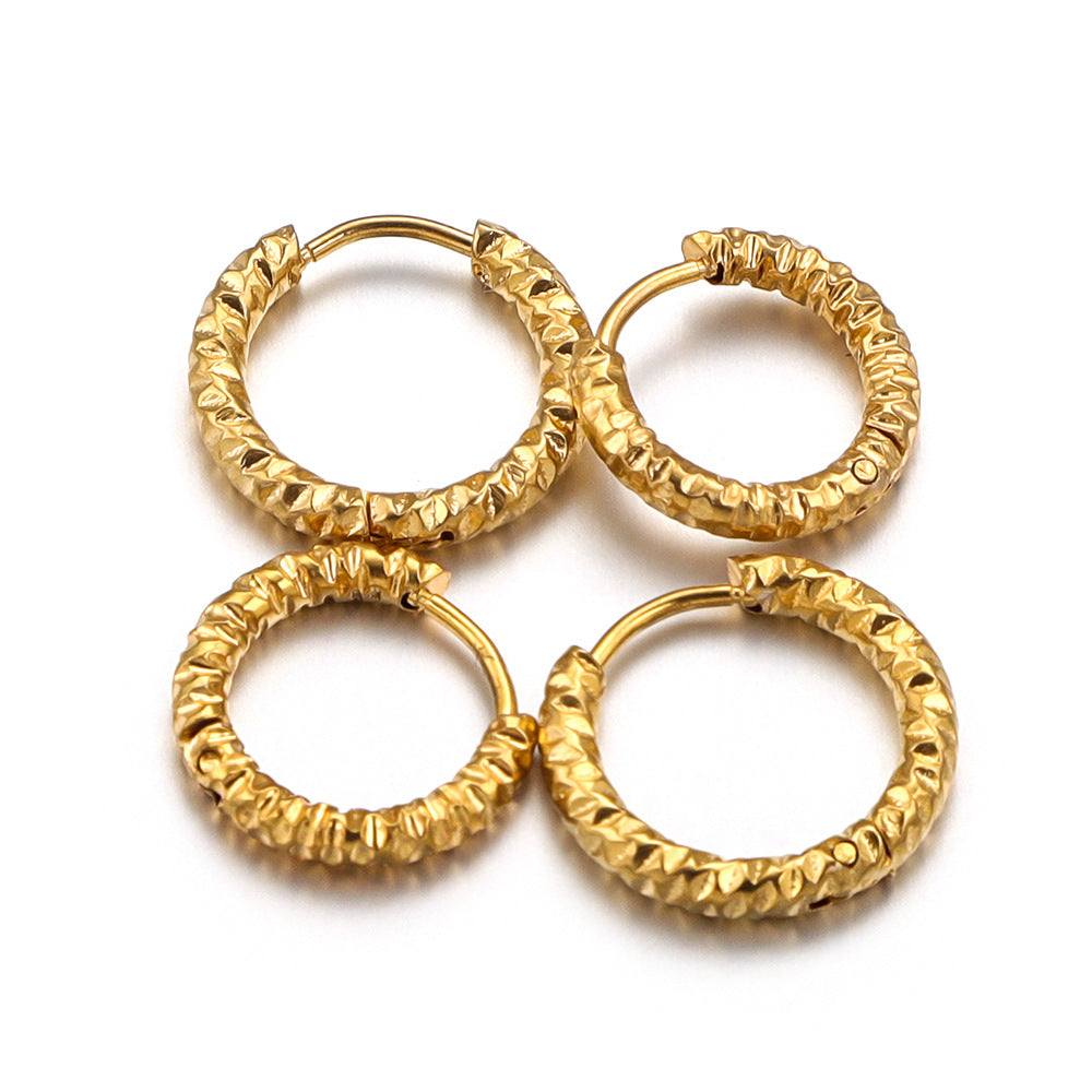 Women's Stainless Steel Circle Ear Hoops - Trendy Ear Accessories & DIY Earring Making Supplies