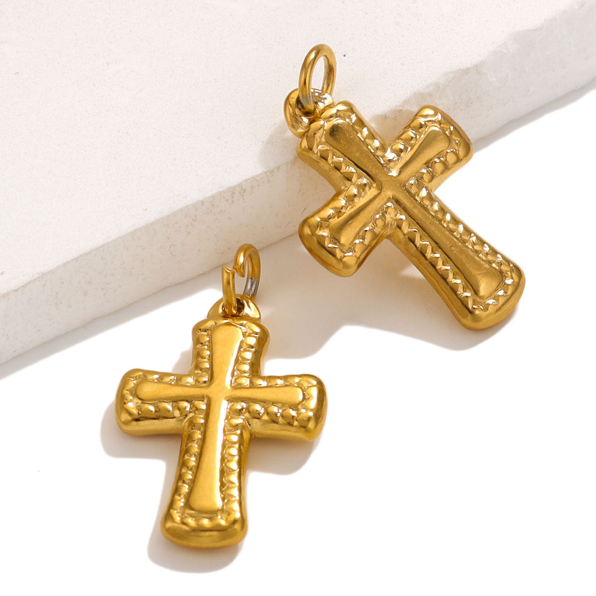 Stainless Steel Cross Pendant - Premium Heavy-Duty Craftsmanship, Elegant Statement Jewelry Charm