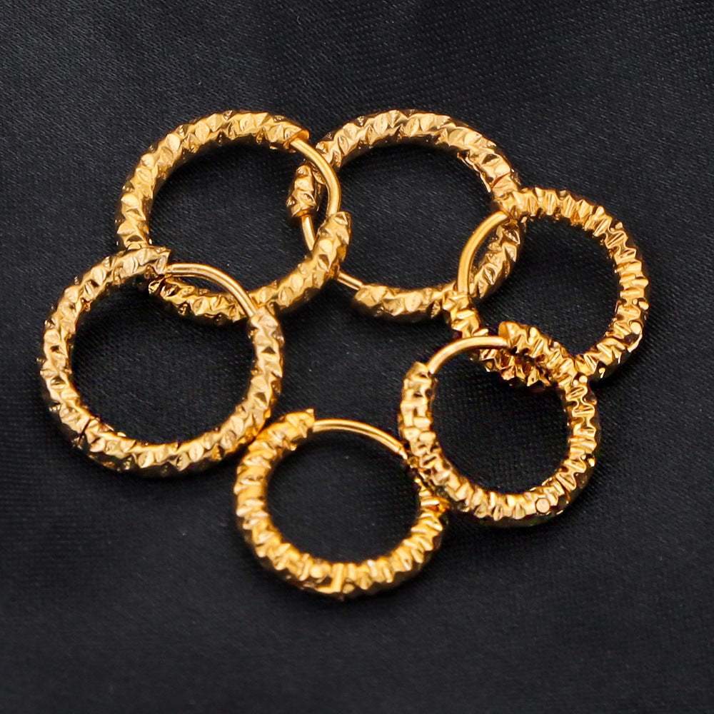 Women's Stainless Steel Circle Ear Hoops - Trendy Ear Accessories & DIY Earring Making Supplies