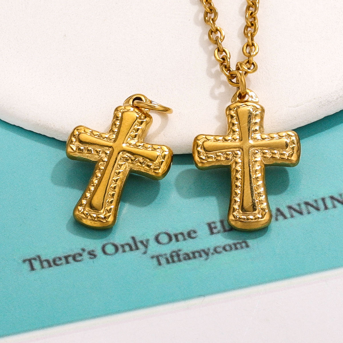 Stainless Steel Cross Pendant - Premium Heavy-Duty Craftsmanship, Elegant Statement Jewelry Charm