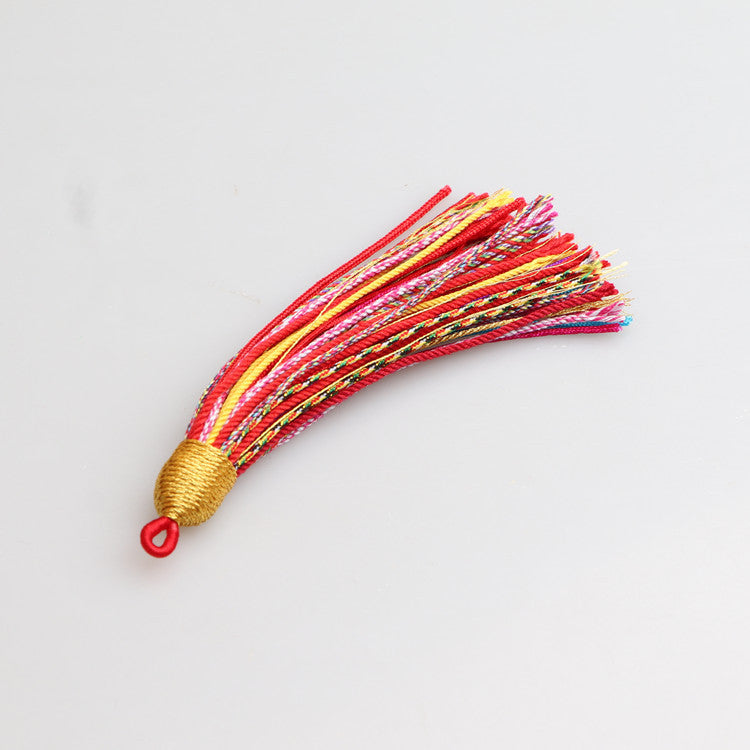 Tibetan Style Handmade Cotton Tassel, DIY Bodhi Prayer Beads Pendant, Handmade Mala Bracelet & Necklace Jewelry Accessories