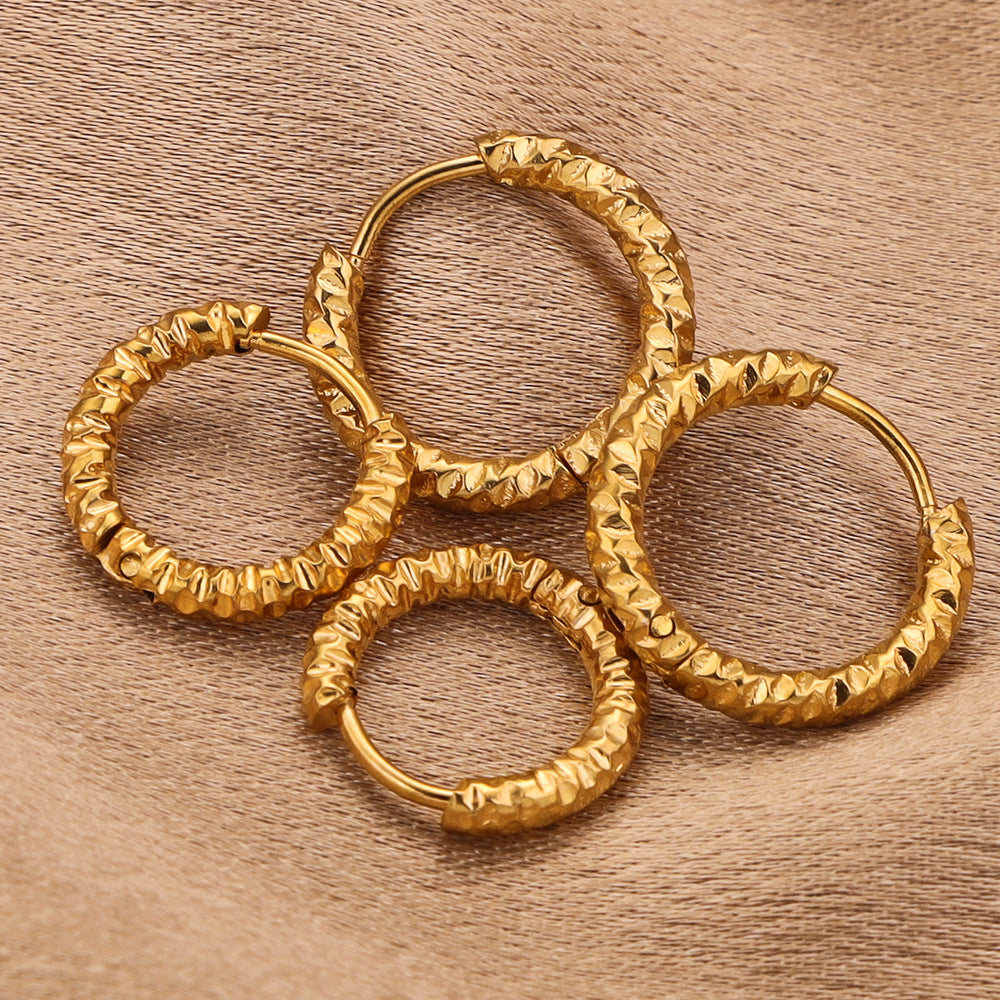 Women's Stainless Steel Circle Ear Hoops - Trendy Ear Accessories & DIY Earring Making Supplies