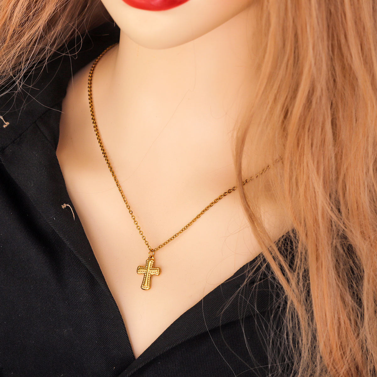 Stainless Steel Cross Pendant - Premium Heavy-Duty Craftsmanship, Elegant Statement Jewelry Charm