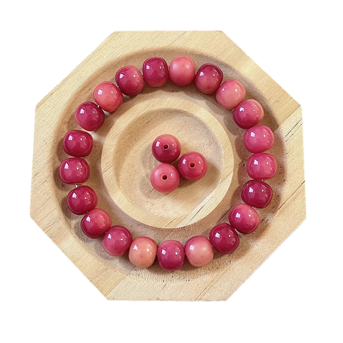 10mm Bodhi Seed Beads, Natural Buddhist Prayer Beads, Round Meditation Mala Beads for Jewelry Making, DIY Bracelet Necklace Supplies (50PCS)