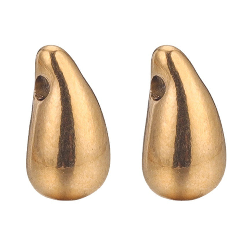 5PCS Stainless Steel Teardrop Pendant Charm, Small Delicate Drop for DIY Necklace Earring Jewelry Making