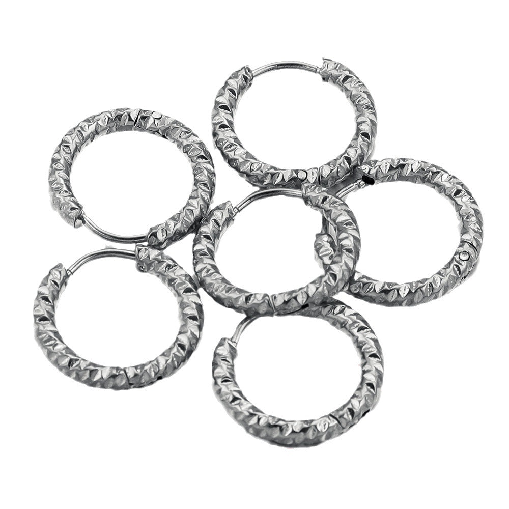 Women's Stainless Steel Circle Ear Hoops - Trendy Ear Accessories & DIY Earring Making Supplies